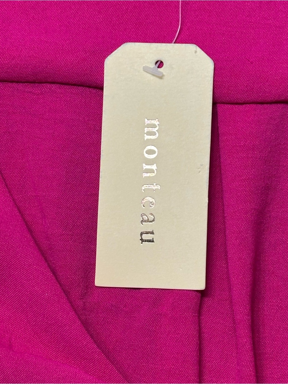 Monteau Los Angeles Womens Small Dress Pink Ruched Flutter Sleeve Mini NWT - Picture 5 of 12